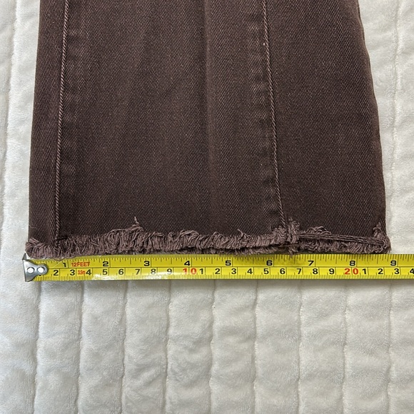Tinseltown Brown High Rise Pieced Flare Jeans - Size 1 - Picture 4 of 9
